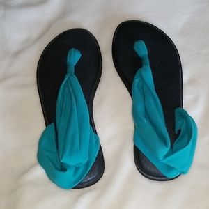 Sanuk Womens Sling Style Yoga Mat Sandal sz 9